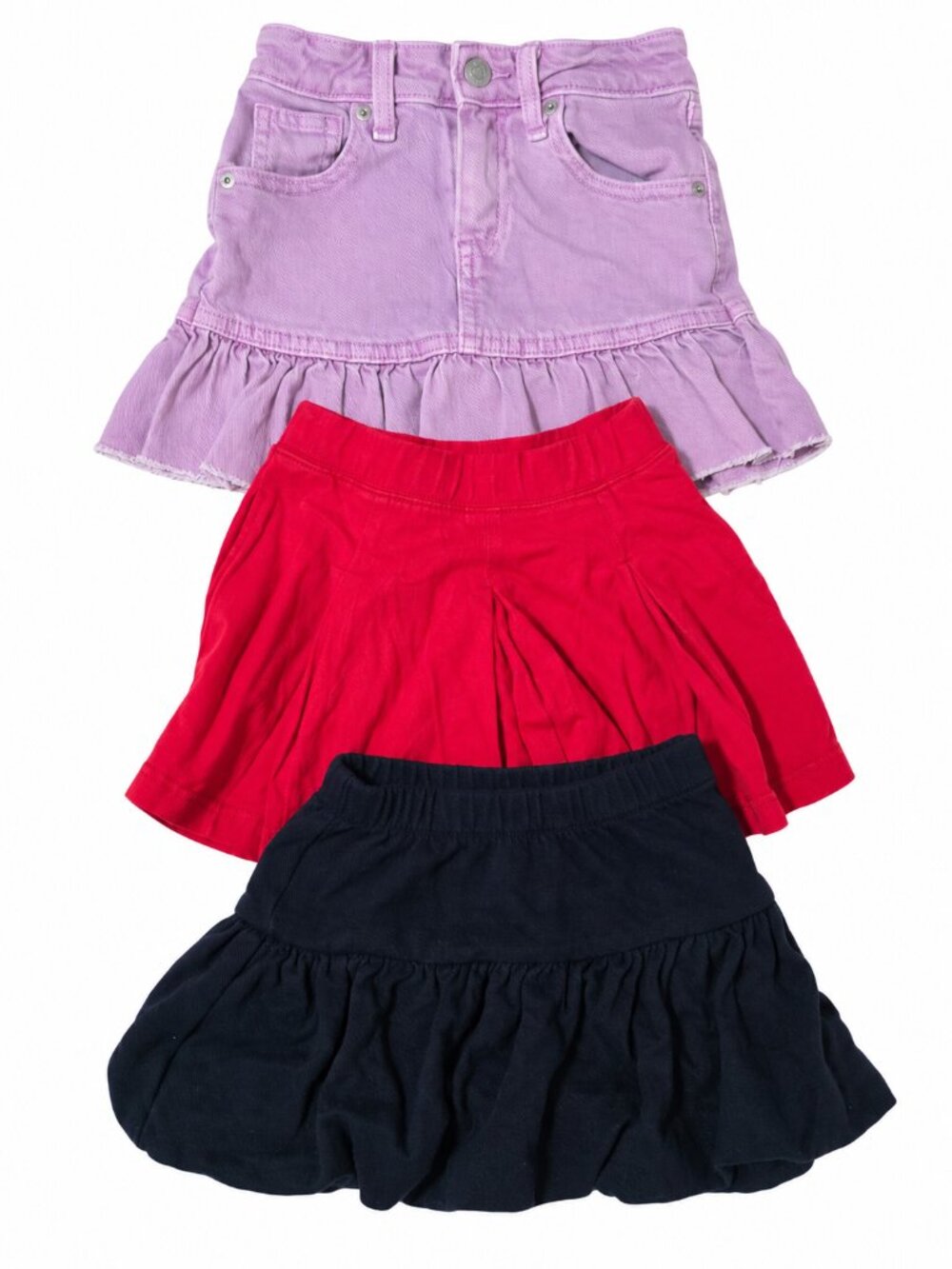 Zara/Cat & Jack/Haven Girl Girls Skirt Skort Lot Size 5 Ruffle 3 Pc